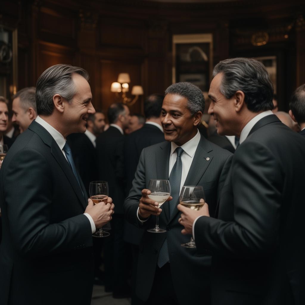 Engel & Völkers advisors connecting at a networking event